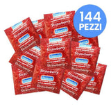 preservativi aromatizzati fragola 144pz pasante