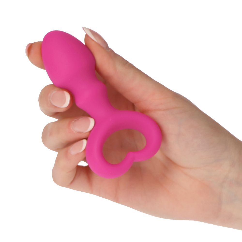 plug anale heart clip tip toyz4lovers confronto con mano