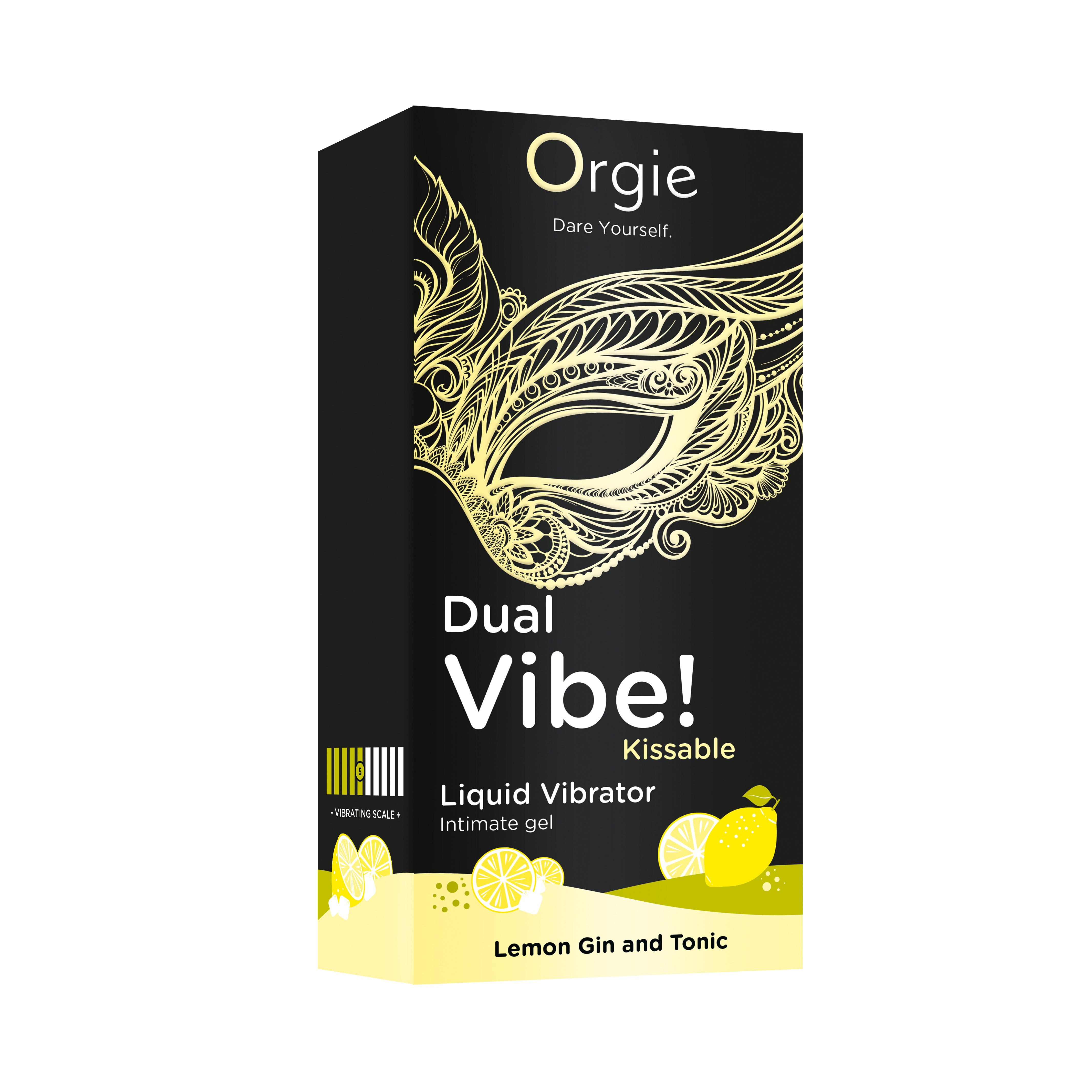 vibratore liquido dual vibe lemon gin and tonic 15ml orgie