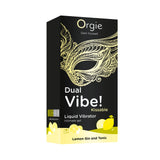 vibratore liquido dual vibe lemon gin and tonic 15ml orgie