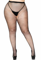 collant sexy crotchless plus size nero taglia unica leg avenue