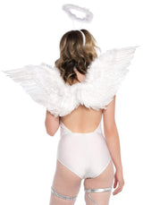 accessori angelo sexy wing and halo bianco leg avenue