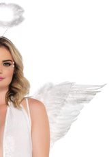 accessori angelo sexy wing and halo bianco leg avenue