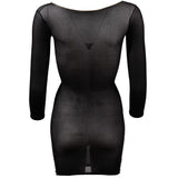 mini abito sexy dreamy nero sl mandy mistery