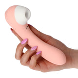 stimolatore clitorideo e vaginale pink obsession toyz4lovers con mano