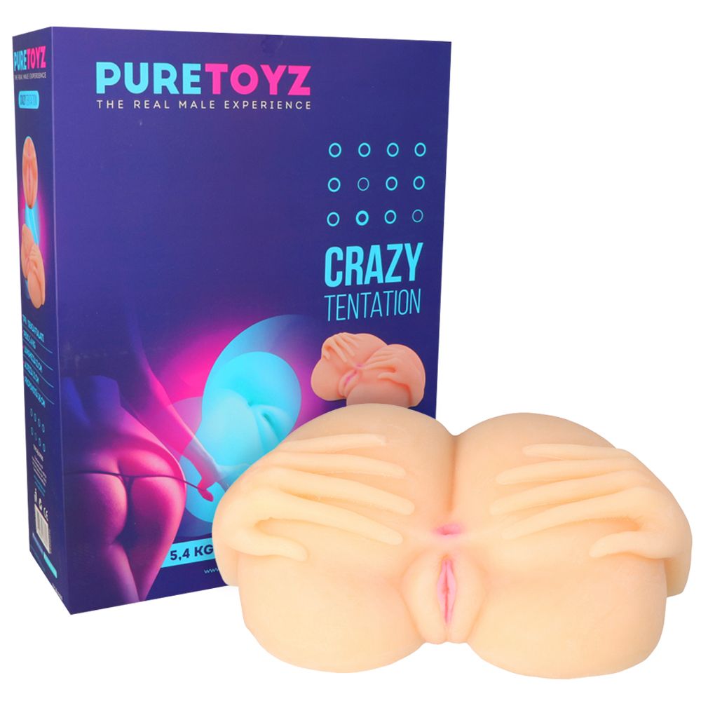 masturbatore realistico crazy temptation pure toyz medusa scatola