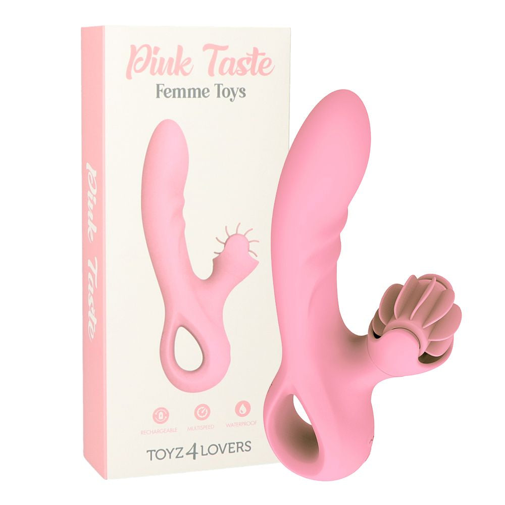 vibratore rabbit pink taste toyz4lovers