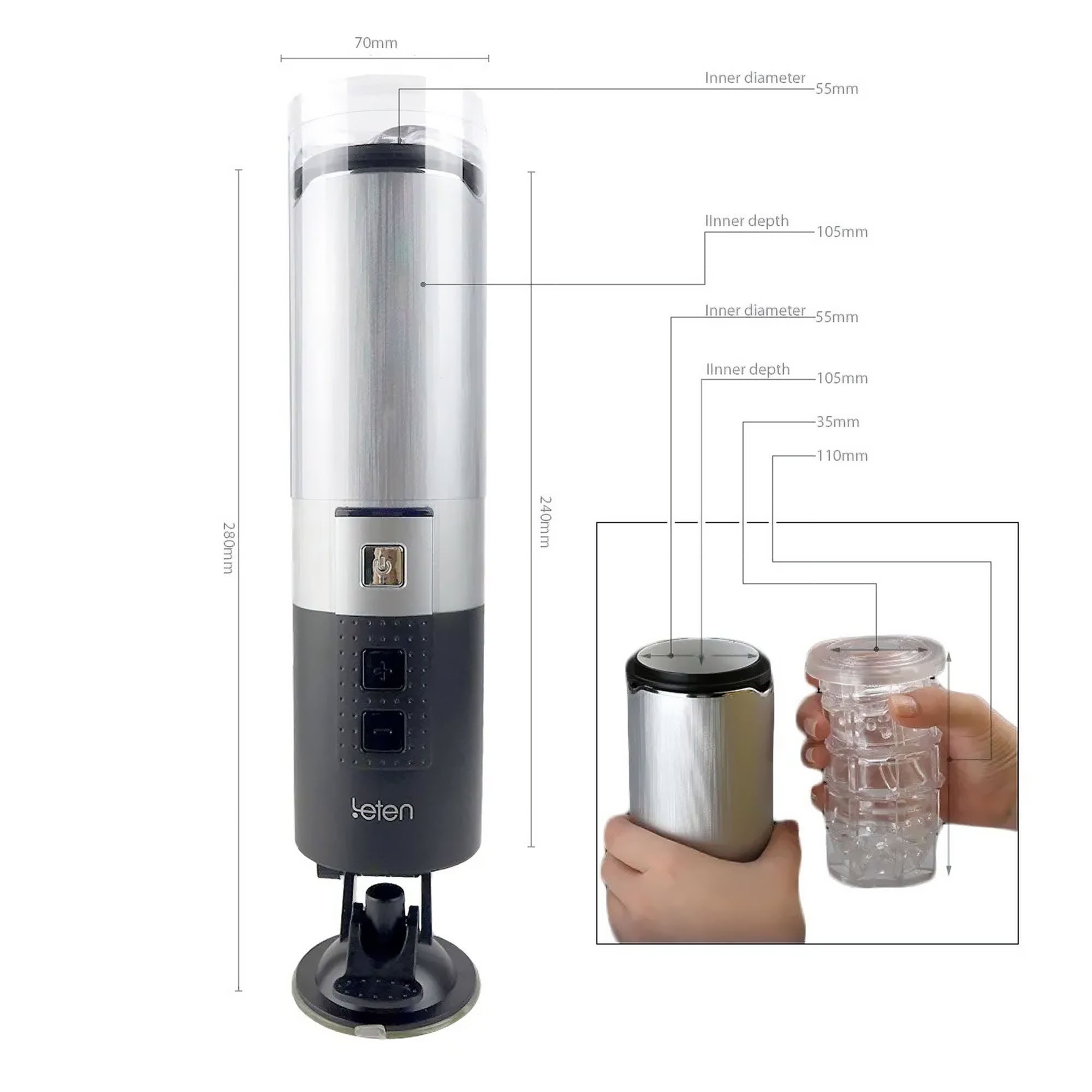 masturbatore automatico super cup leten