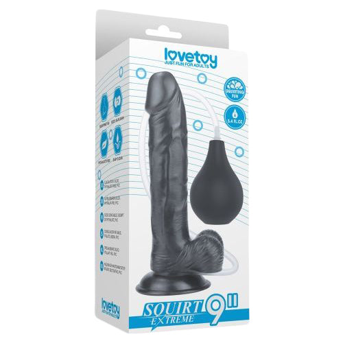 dildo realistico squirt extreme nero lovetoy confezione