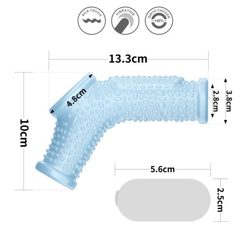 guaina fallica vibrante drip long celeste lovetoy misure