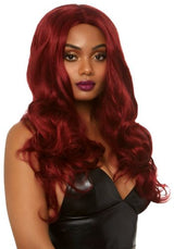 parrucca sexy long wavy wig rosso leg avenue principale