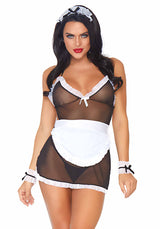 costume cameriera sexy french maid taglia unica leg avenue