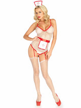 costume infermiera sexy bianco taglia unica leg avenue