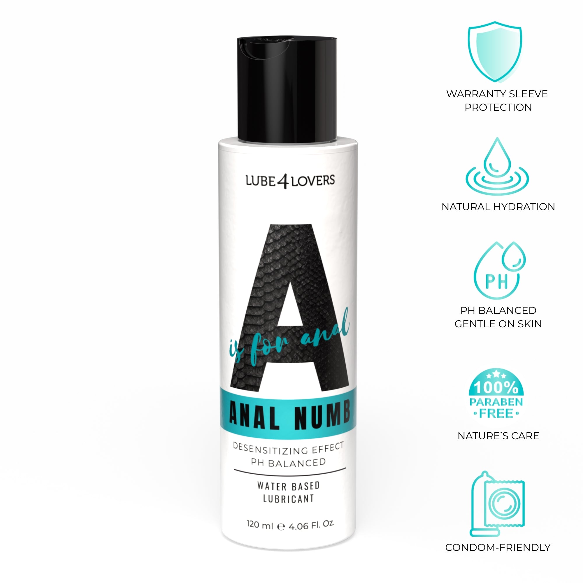 lubrificante anale a is for anal numb 120ml lube4lovers
