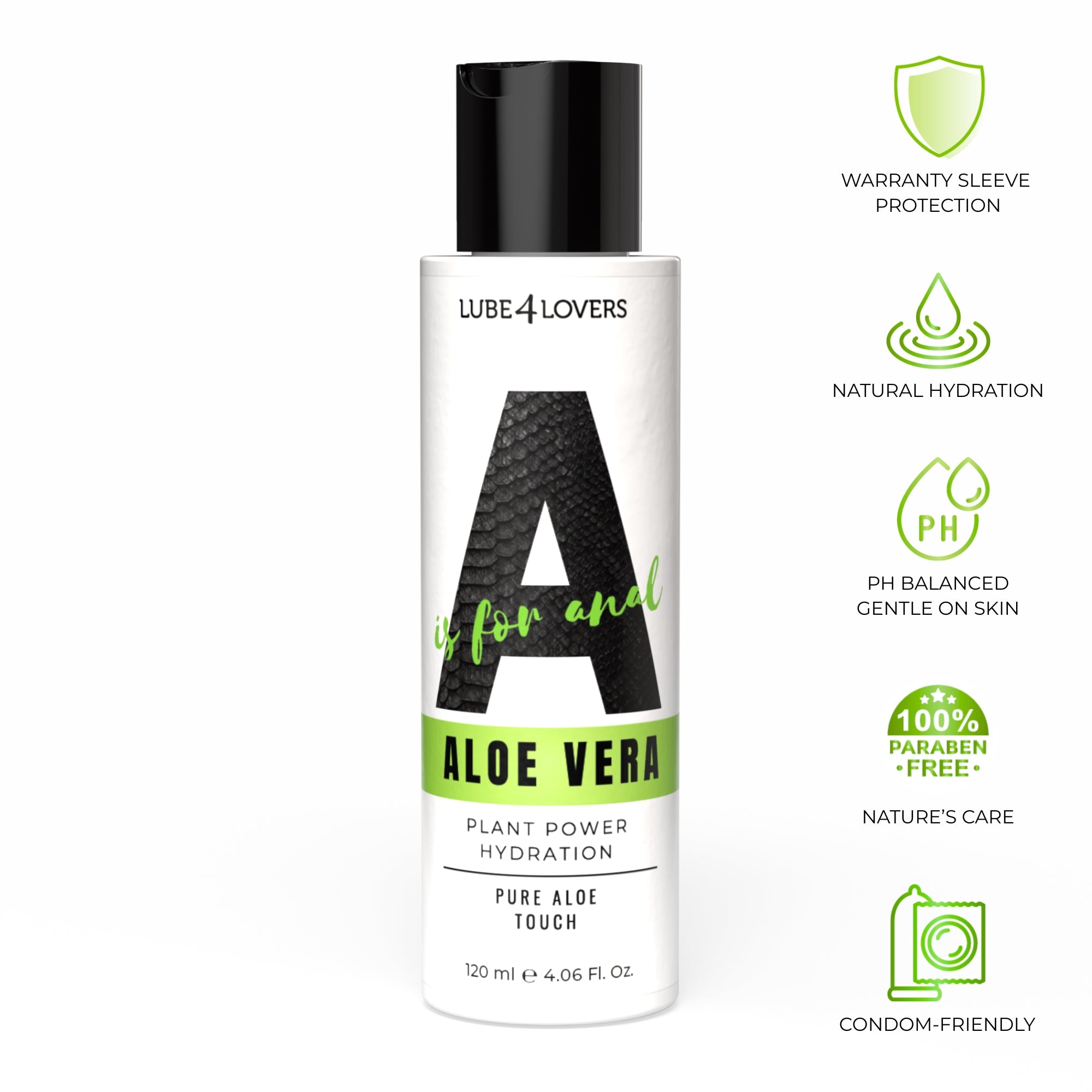 lubrificante anale a is for aloe vera 120ml lube4lovers