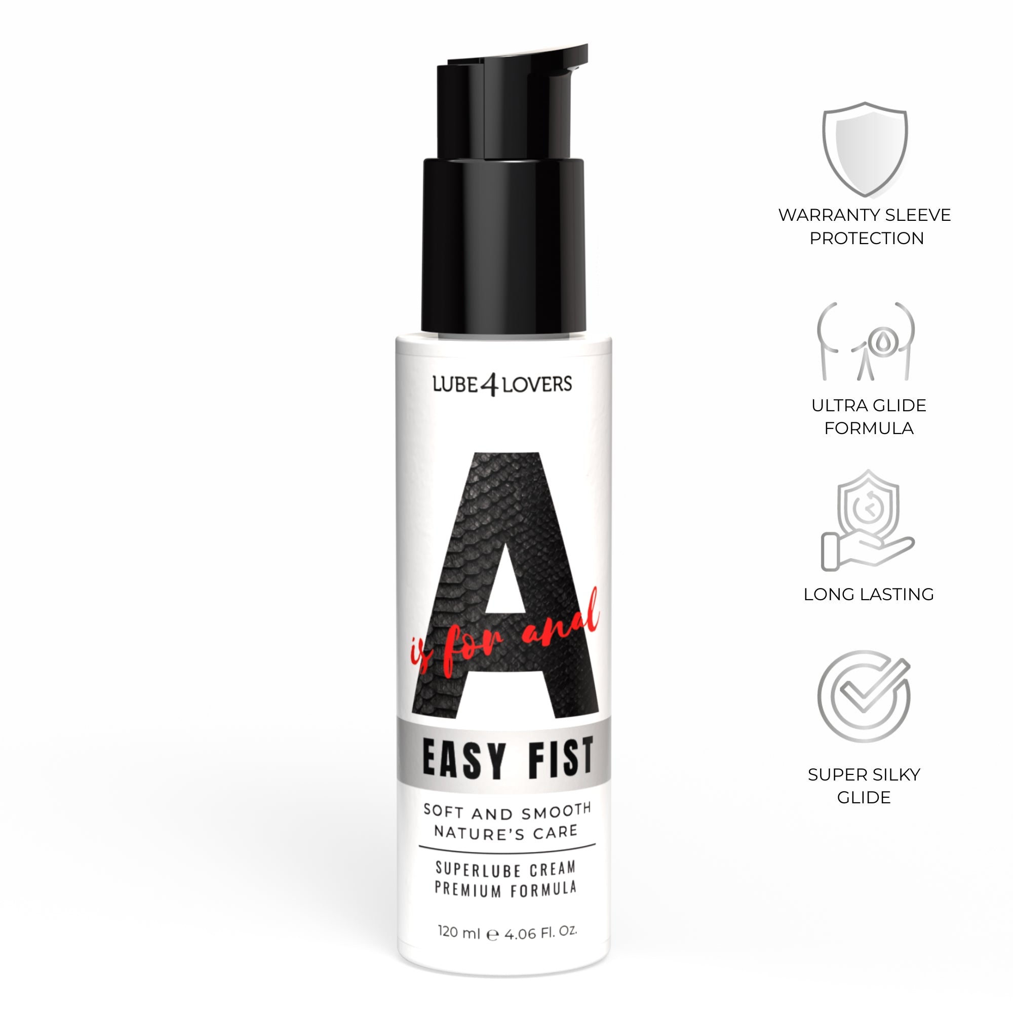 lubrificante anale a is for easy fist 120ml lube4lovers