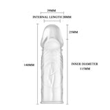 guaina e prolunga pene sleeves extra trasparente baile