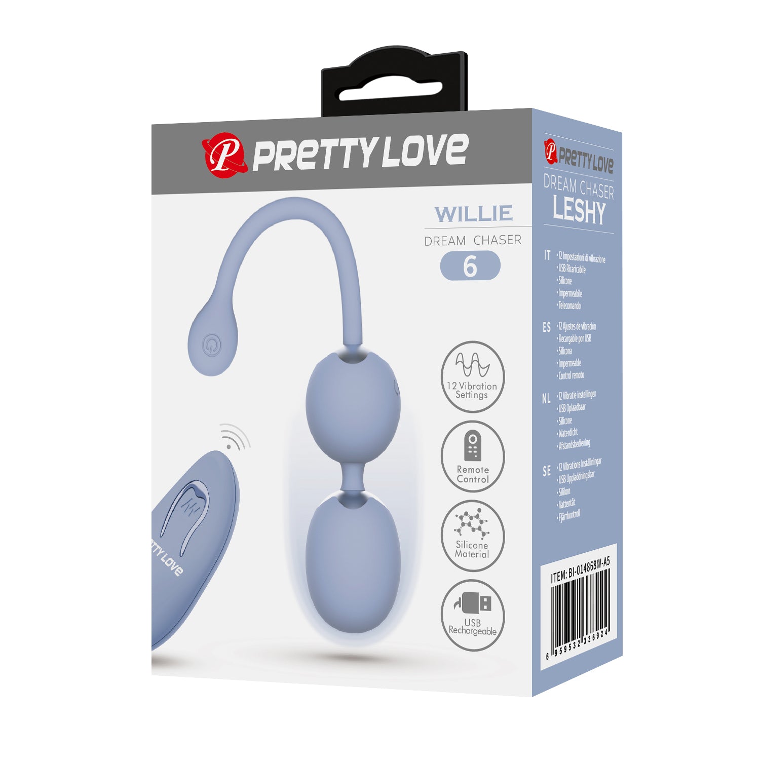 palline vaginali vibranti willie grigio pretty love