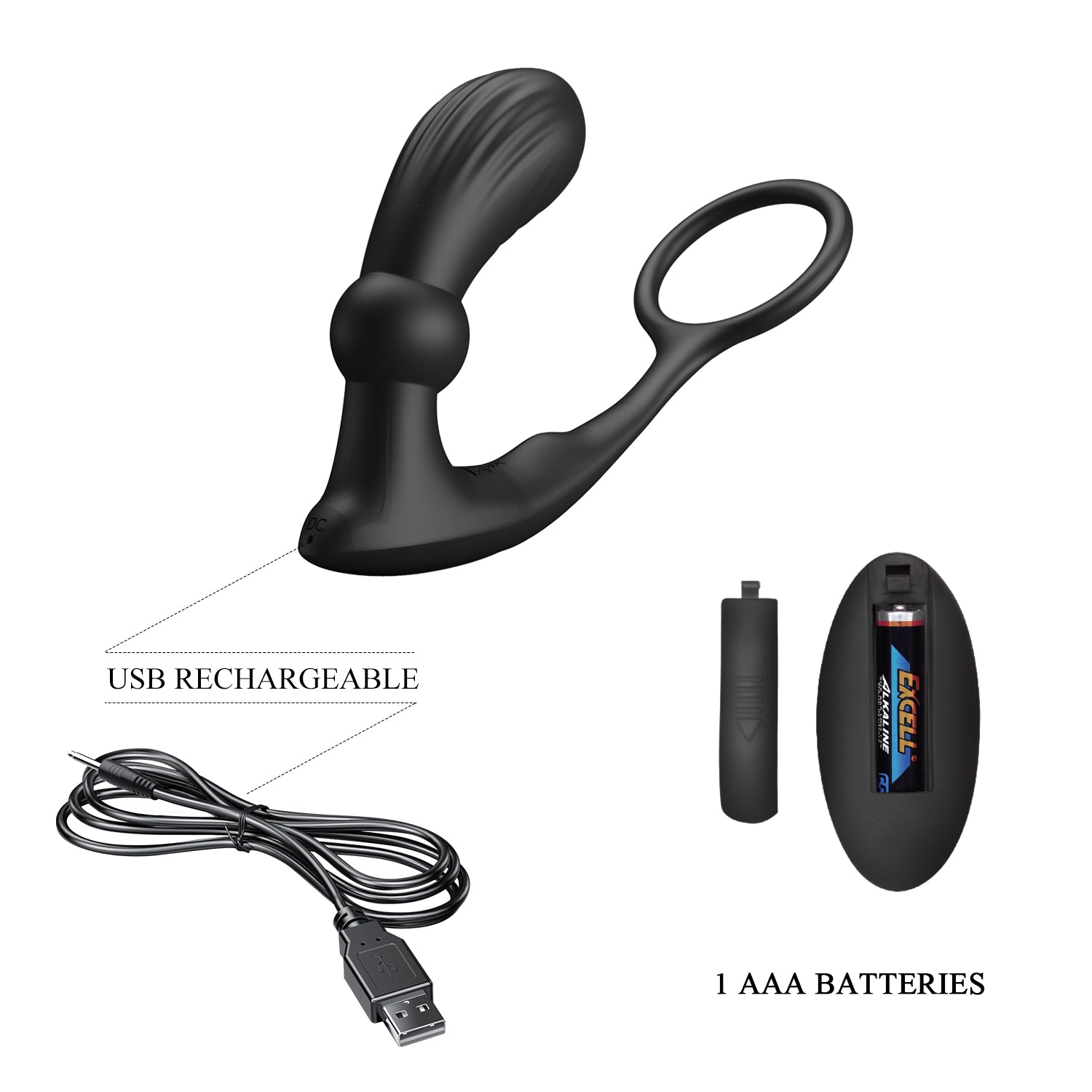 stimolatore prostata warren nero pretty love