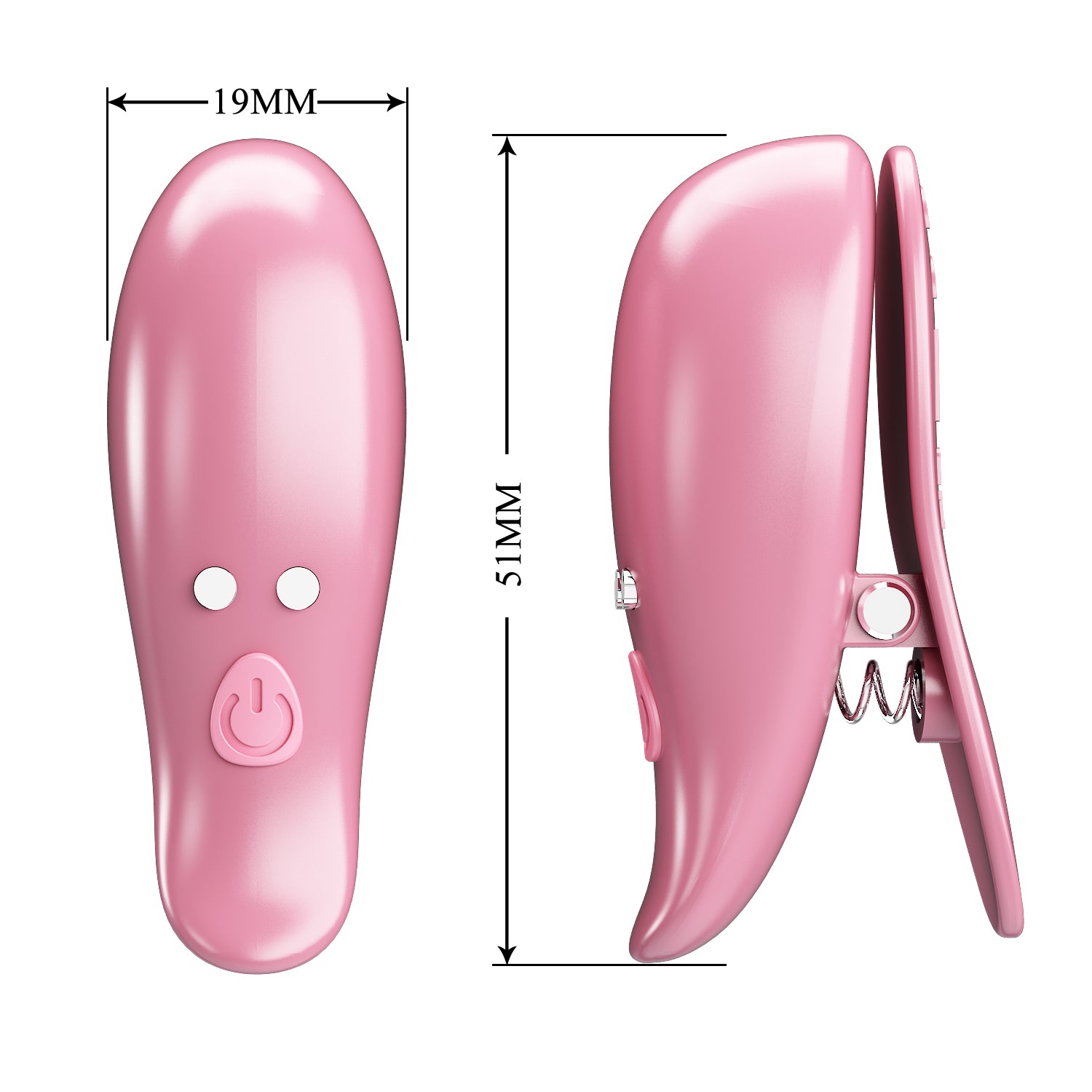 pinzette per capezzoli vibranti cayley rosa pretty love