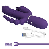 vibratore tripla stimolazione cammy viola pretty love