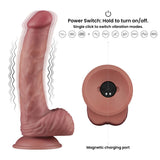 vibratore realistico power cock silken rosa flesh lovetoy