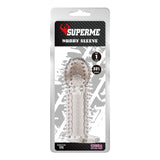 guaina fallica nubby trasparente chisa confezione