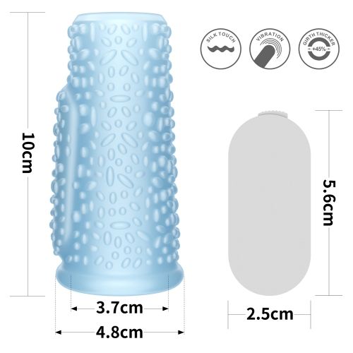 guaina fallica vibrante drip celeste lovetoy misure