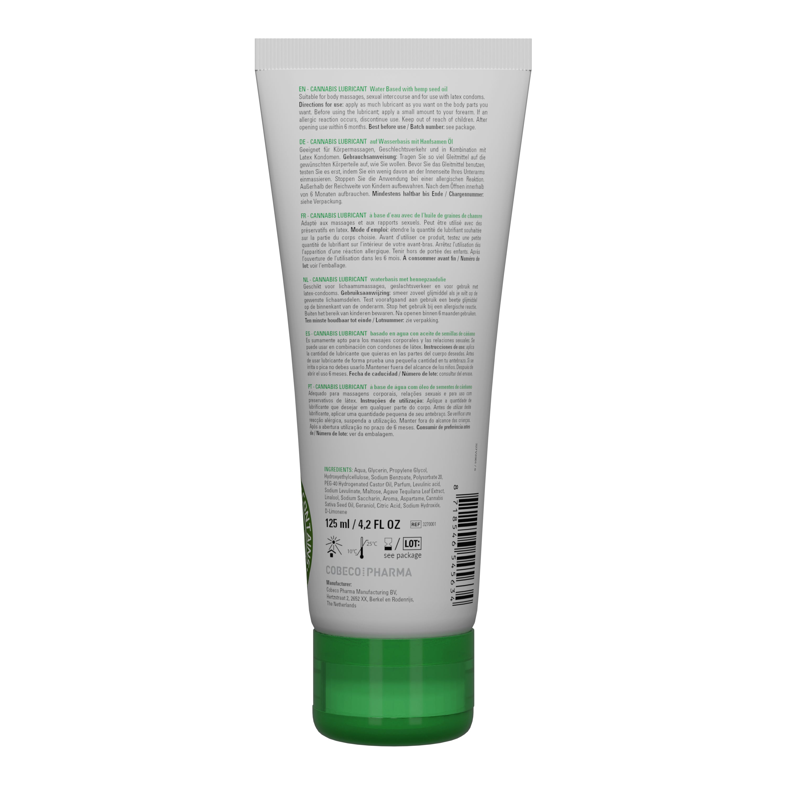 lubrificante vaginale cannabis 125ml cobeco