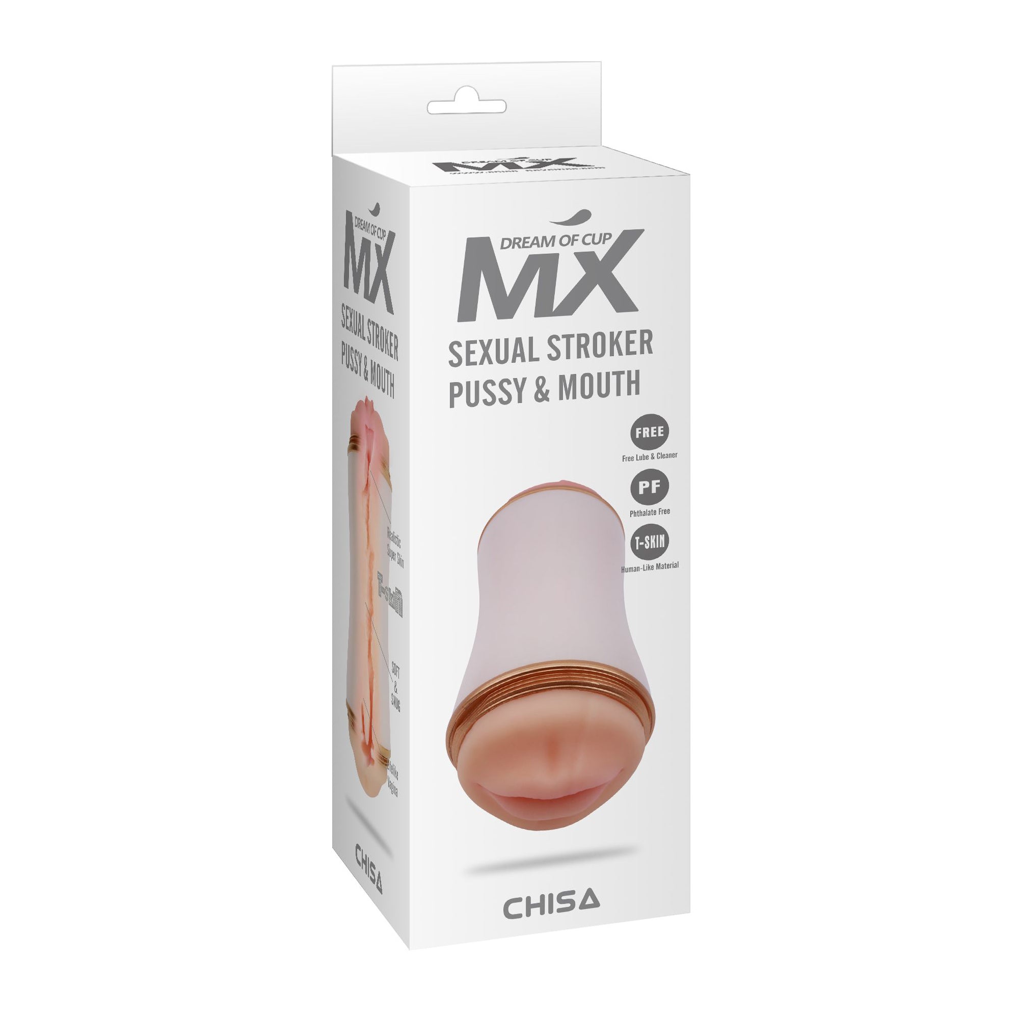 masturbatore sexual stroker pussy mouth chisa confezione
