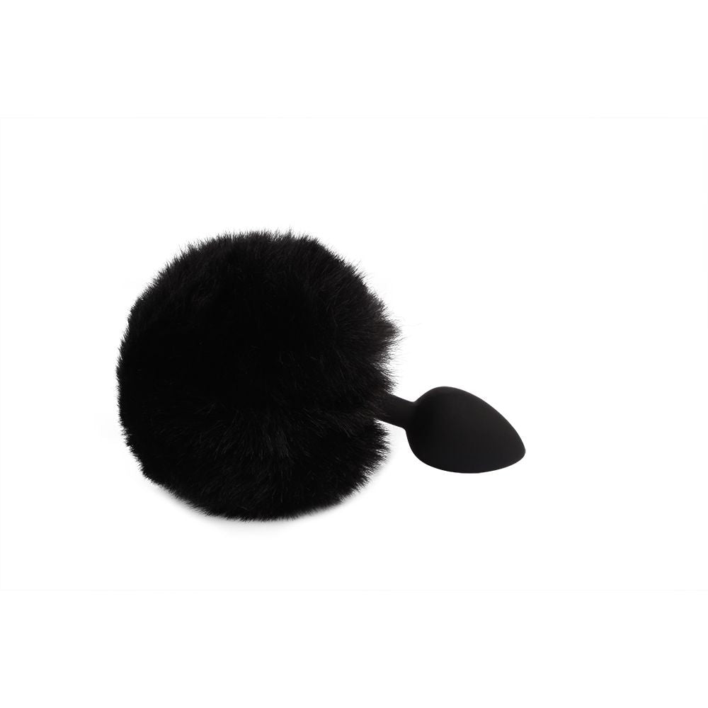 plug anale con coda small bunny tail chisa lato destro