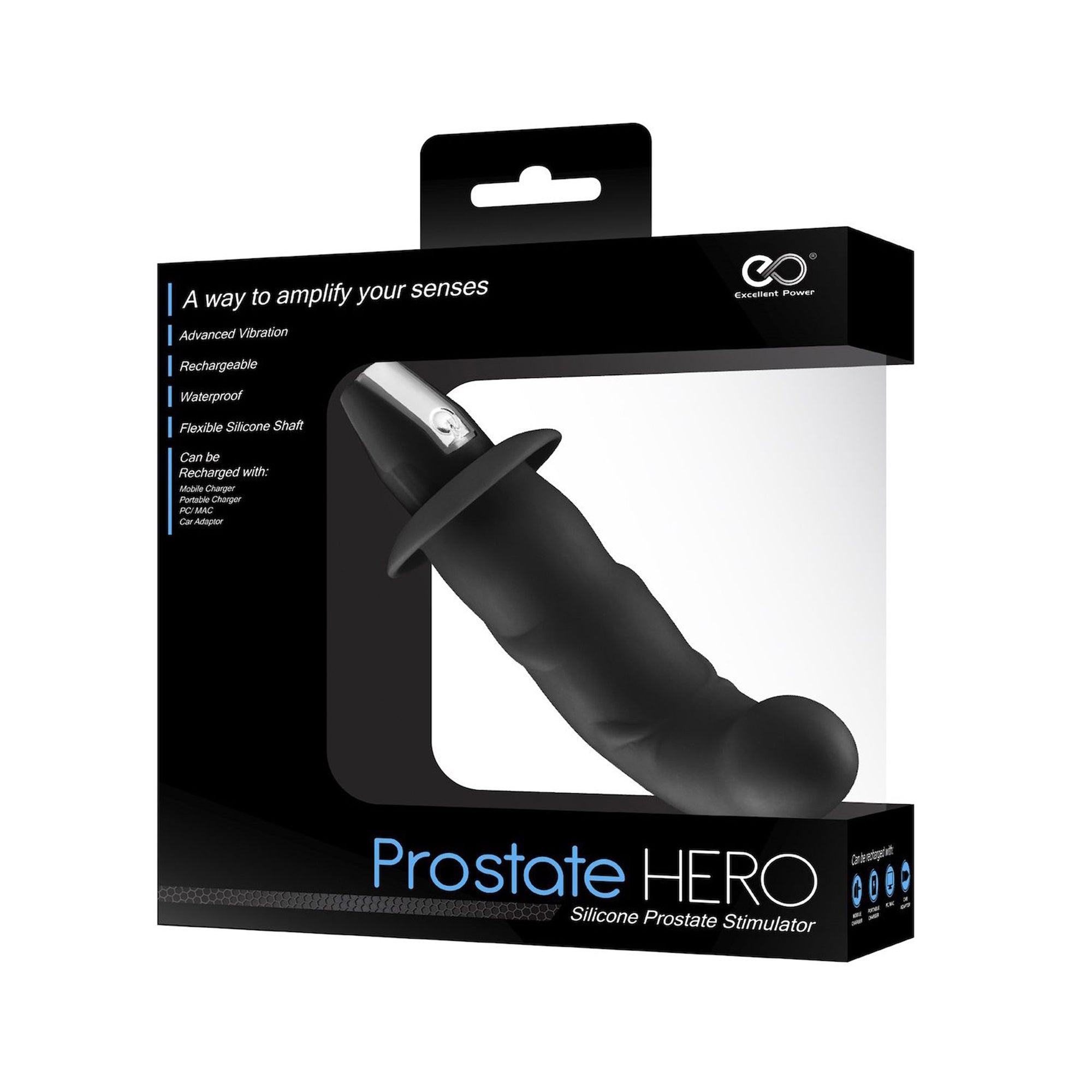 vibratore prostata hero excellent power confezione