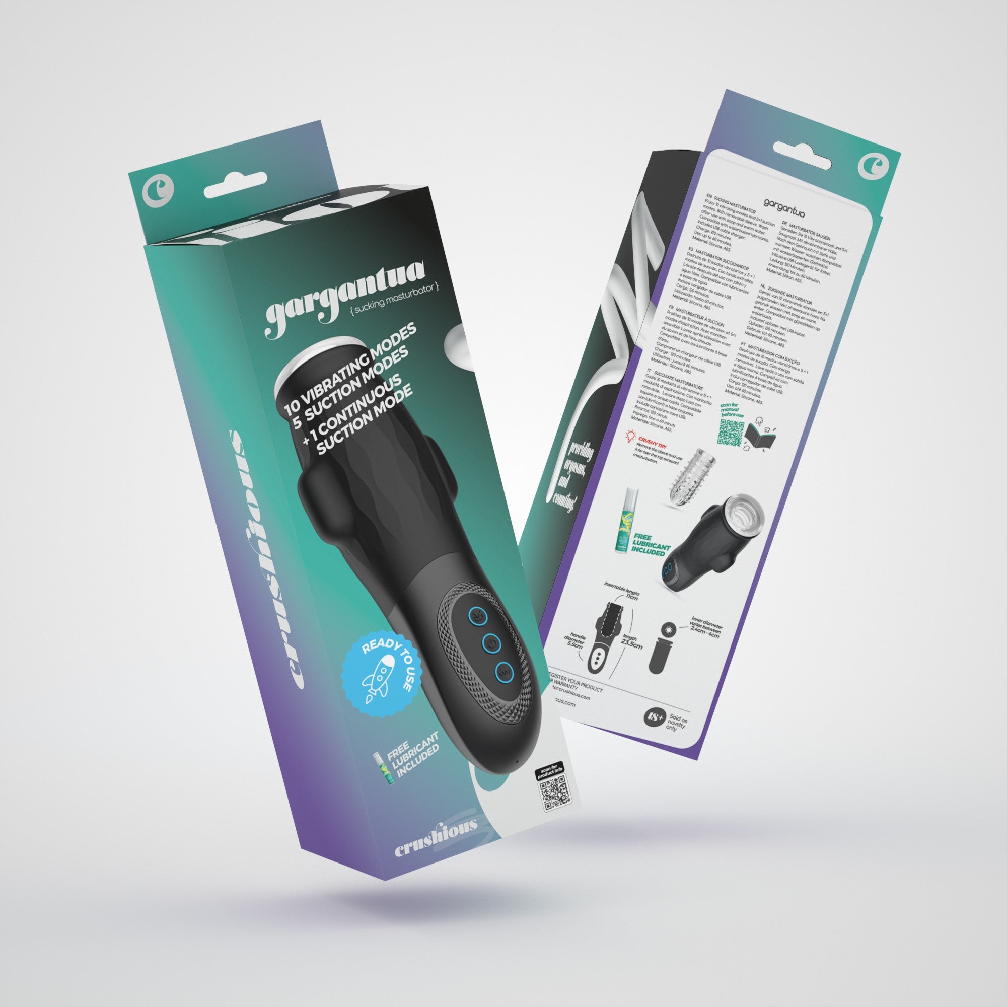 masturbatore automatico gargantua nero crushious