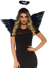 accessori angelo sexy wing and halo nero leg avenue