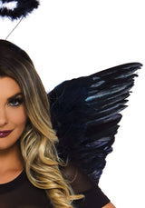 accessori angelo sexy wing and halo nero leg avenue