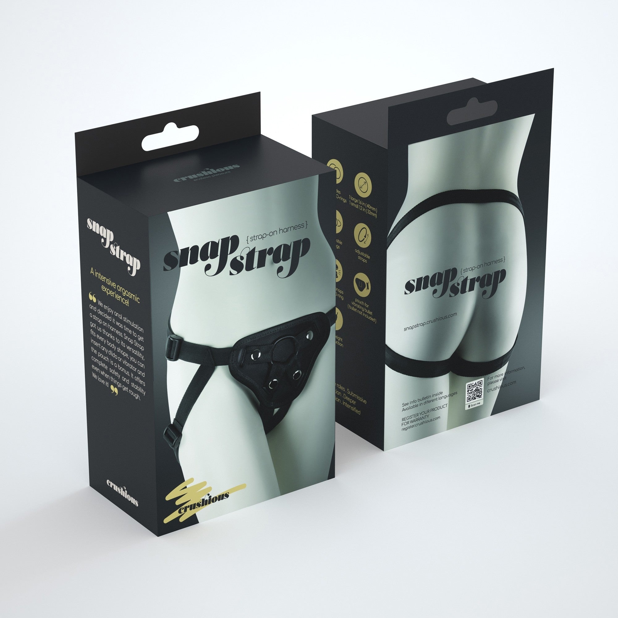 harness strap on snap nero crushious