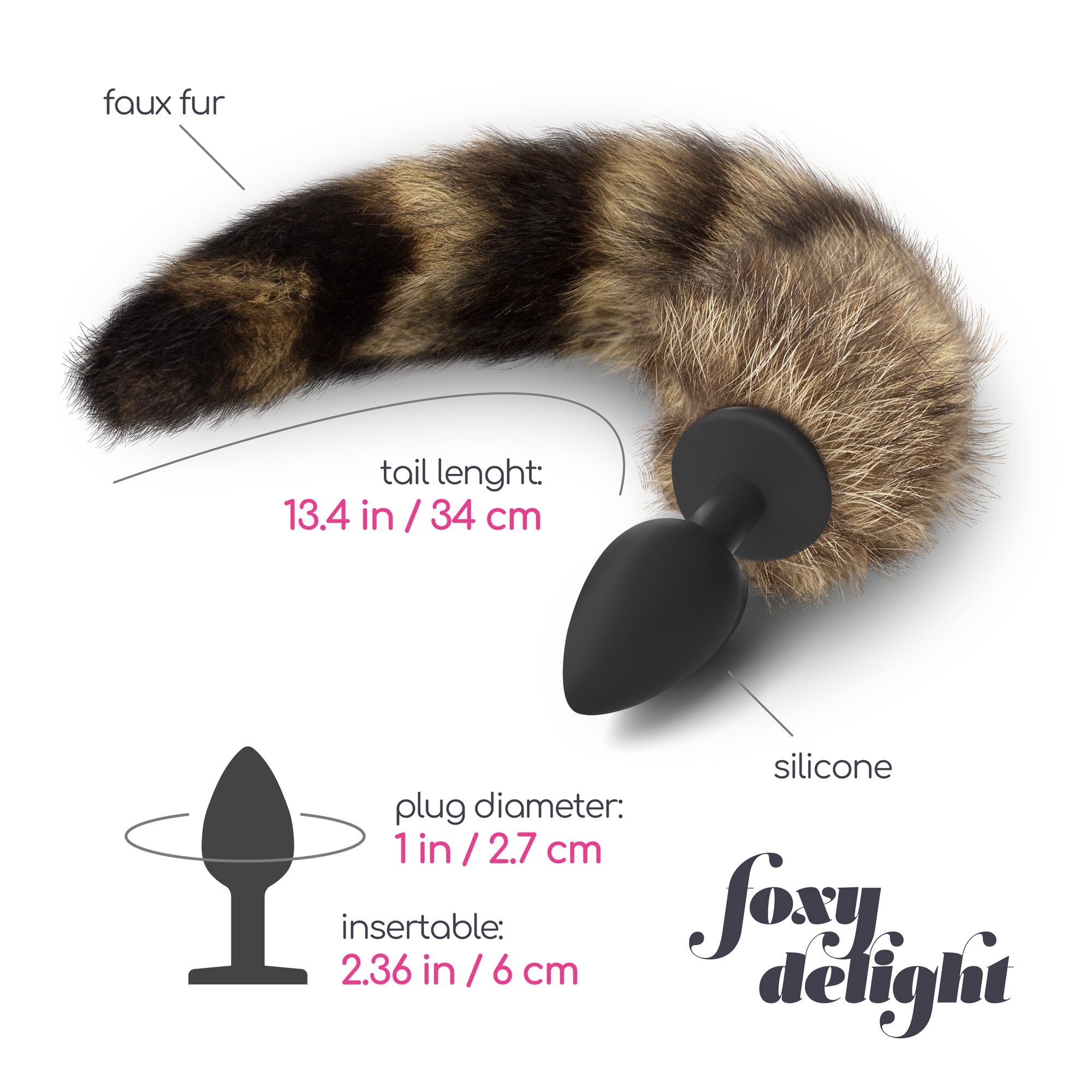 plug anale con coda foxy delight crushious