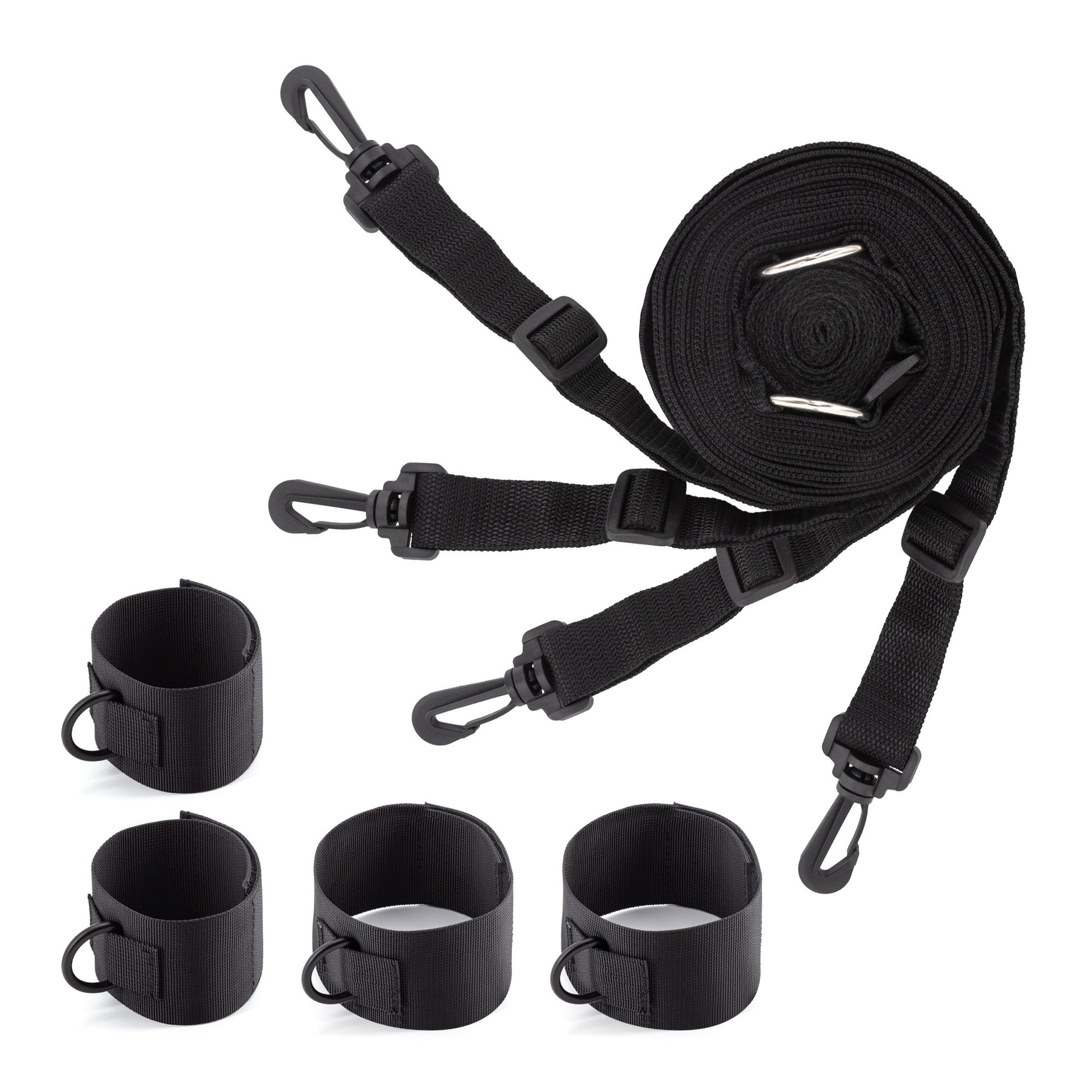 costrittivo bondage bed restraints nero crushious