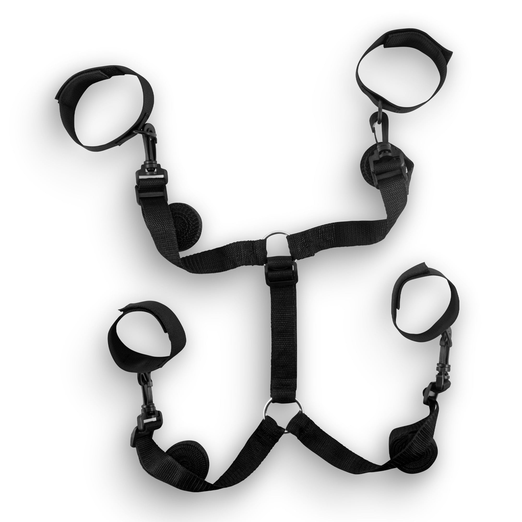 costrittivo bondage bed restraints nero crushious