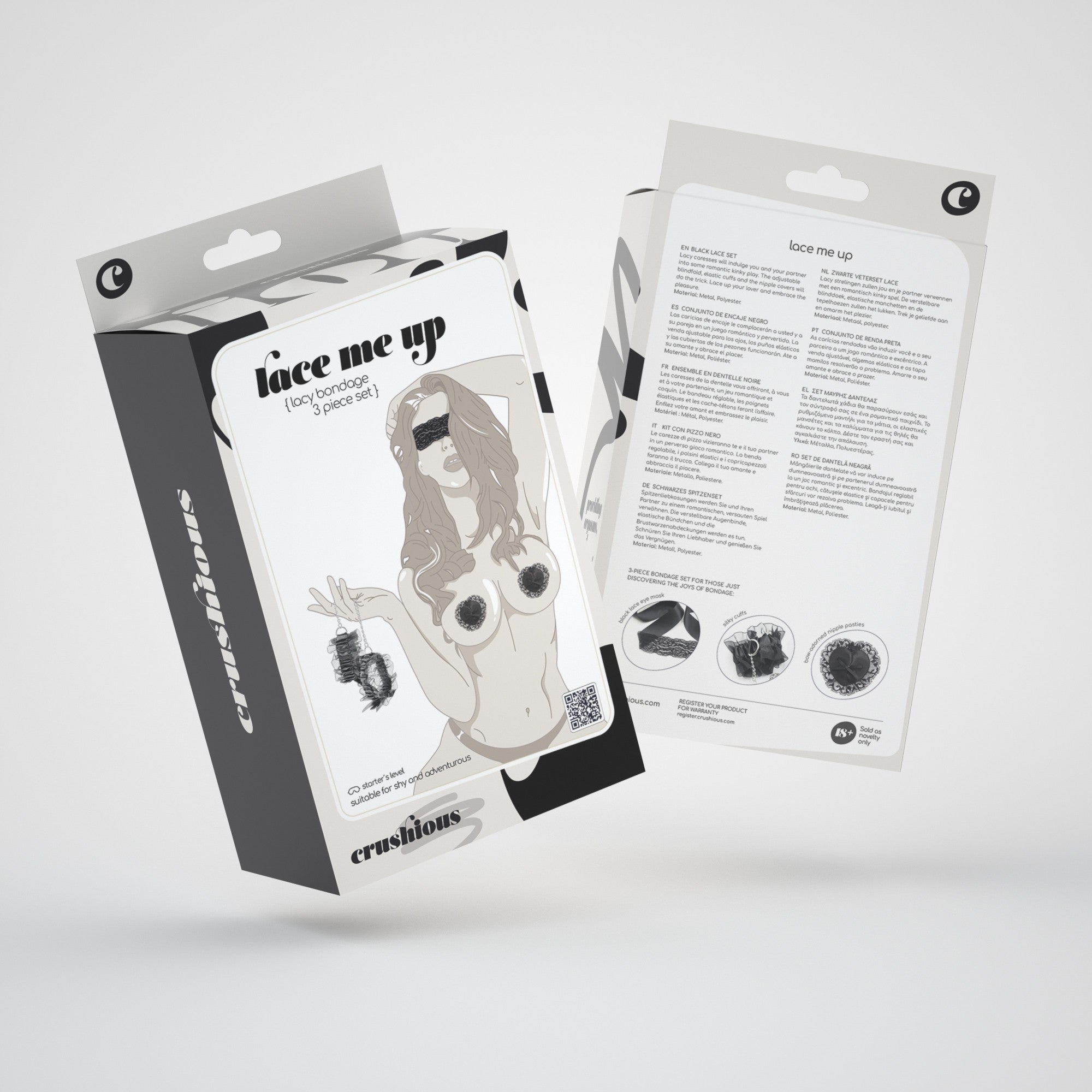 kit bondage lace me up nero crushious