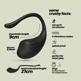 ovetto vibrante tamago nero crushious