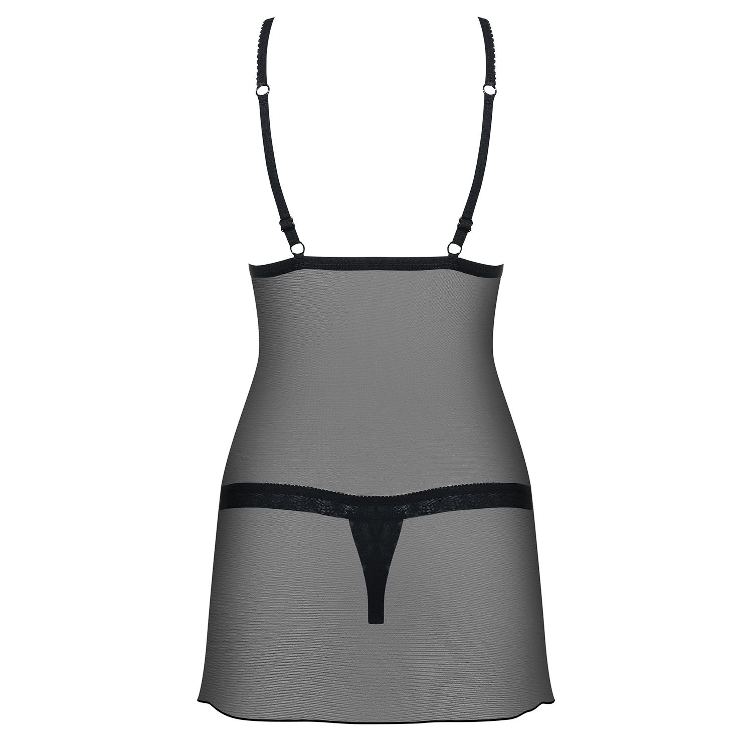 baby doll e perizoma sexy spicy nero lxl obsessive