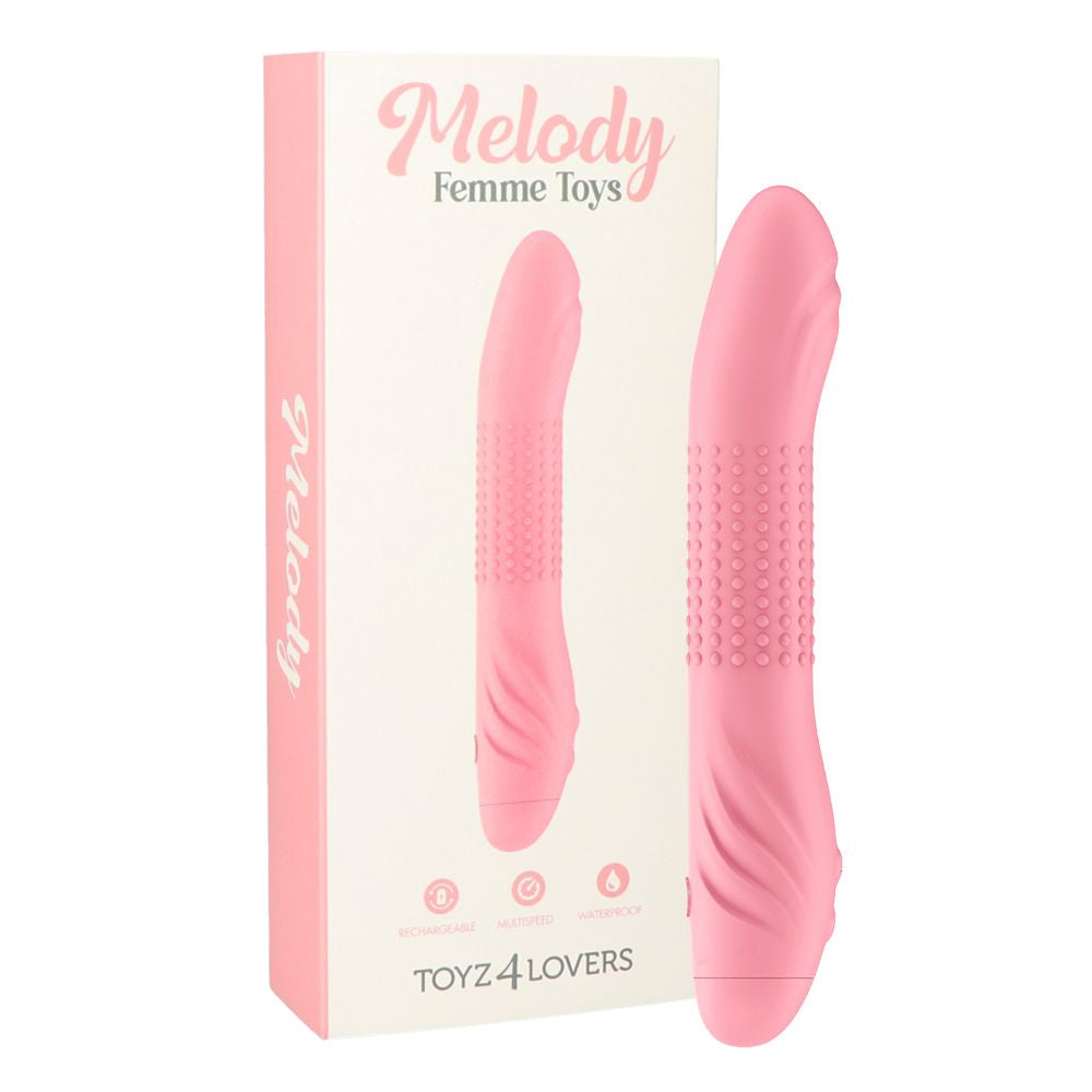 vibratore punto g melody toyz4lovers confezione