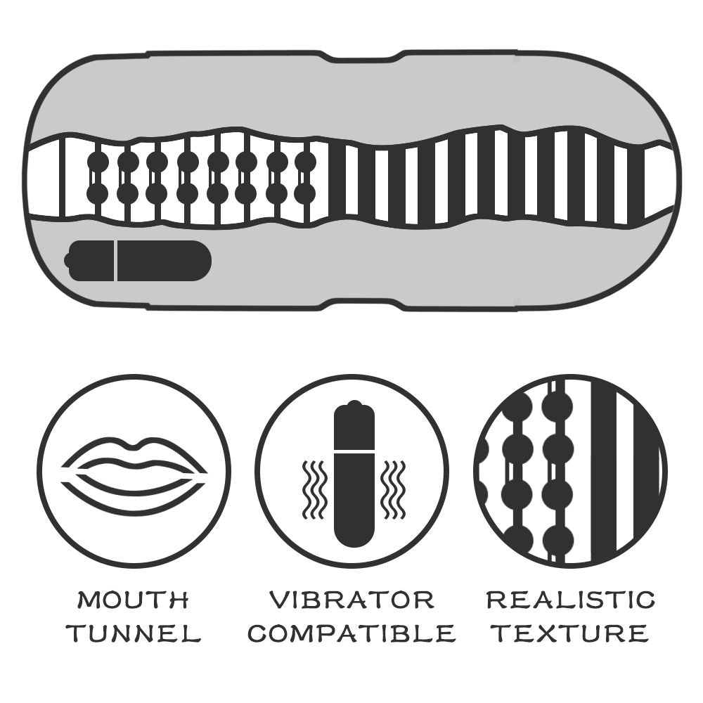 masturbatore sexy mouth vibro lovetoy dettaglio