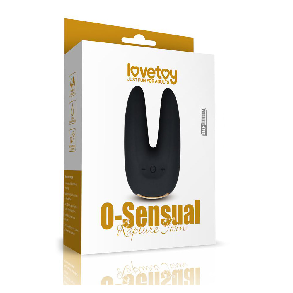 vibratore clitoride rapture twin lovetoy confezione