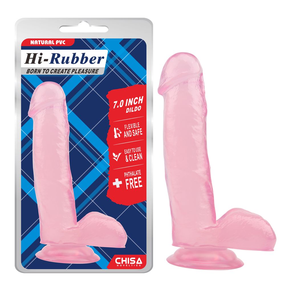dildo realistico rubber rosa chisa