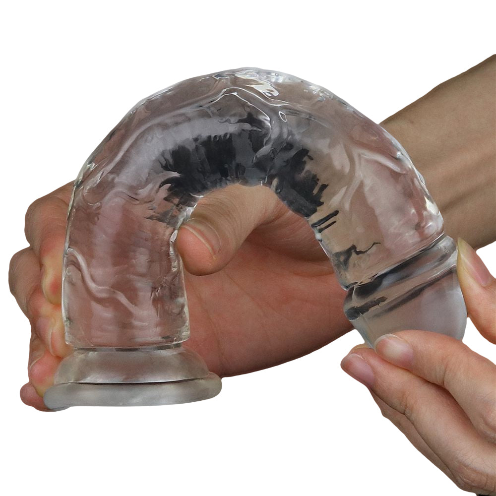 dildo realistico flawless clear lovetoy con mano