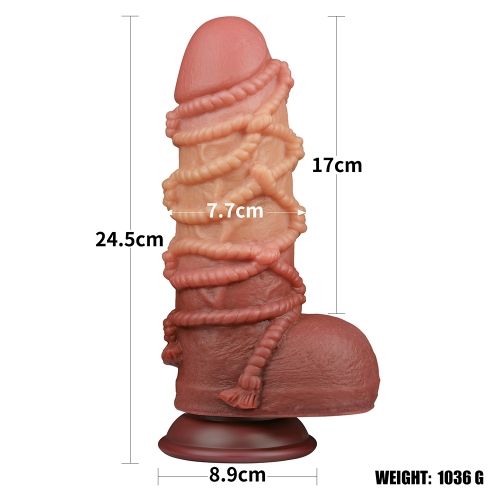 dildo xxl braided ropes lovetoy misure