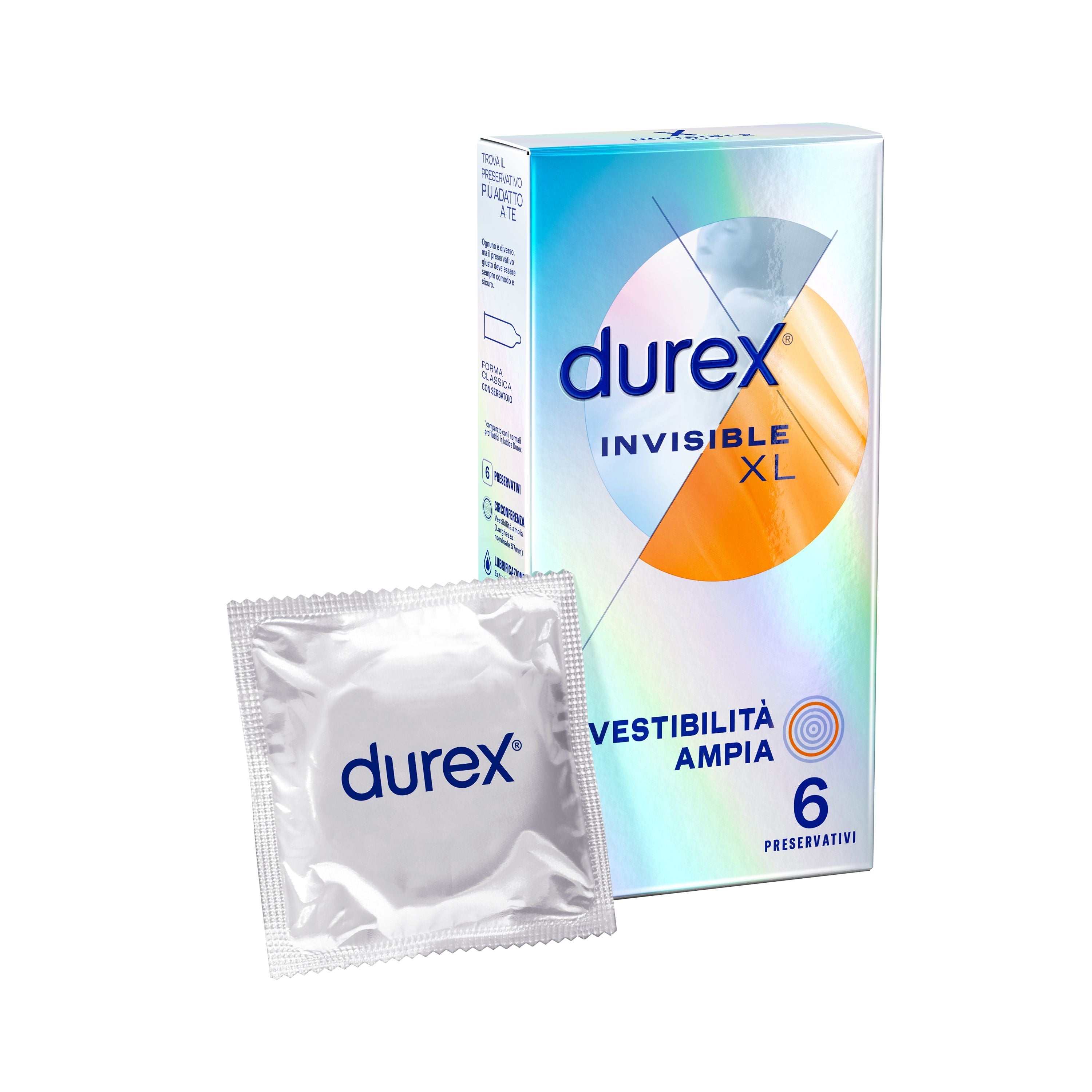 preservativi durex invisible xl 6pz