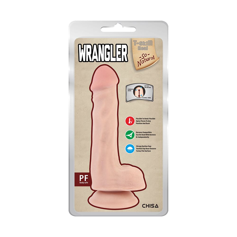 dildo realistico wrangler rosa flesh chisa confezione